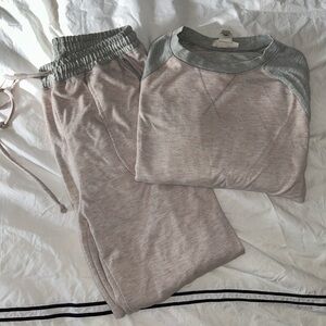 Two Piece Sweatshirt and Jogger Pajama Loungewear Set